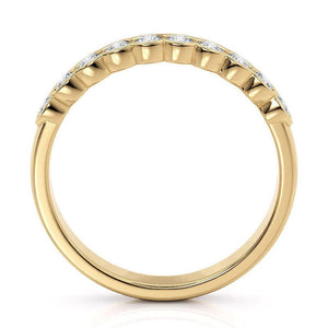 Leah - Yellow Gold Diamond Wedding & Anniversary Ring 0.50ct, view 3