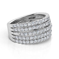 Vega - Multi Band Diamond Ring. 1.50 carats thumbnail 2