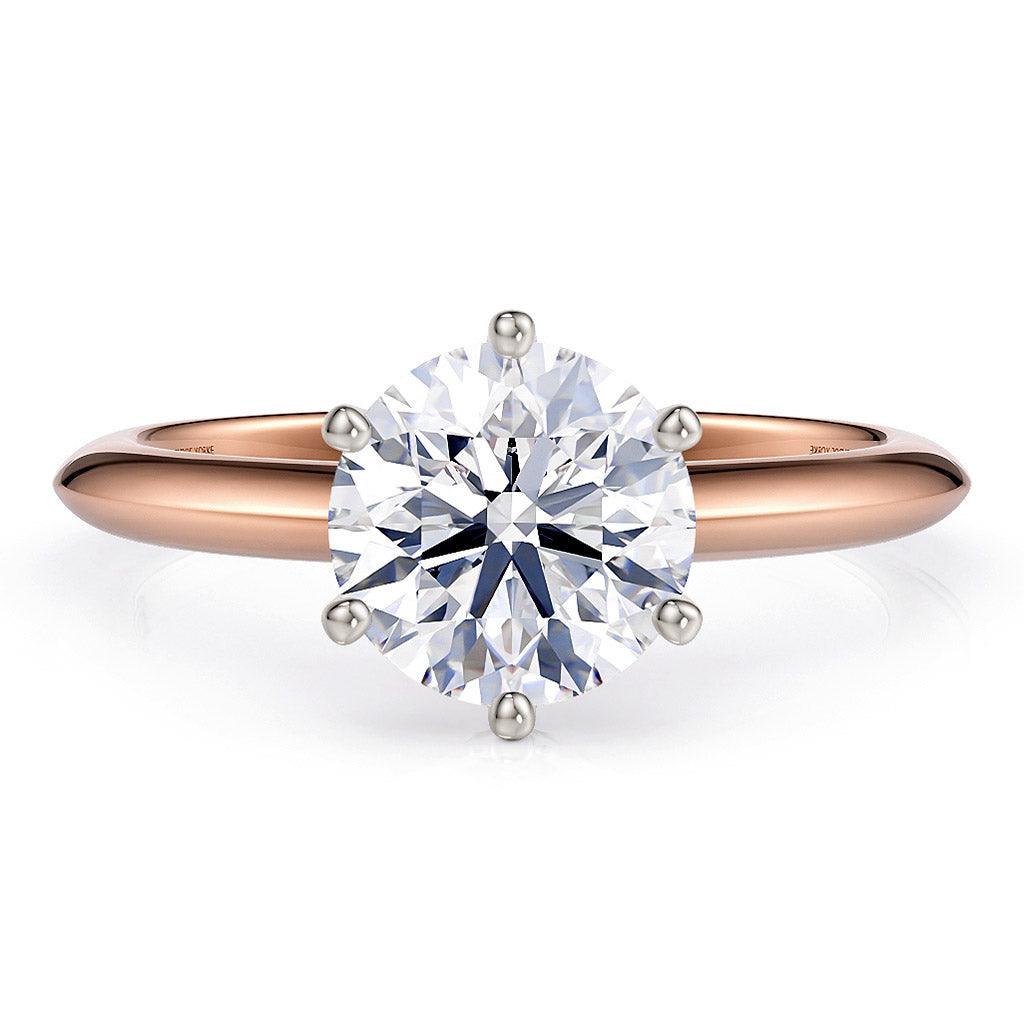 Love - 1.50 Carat Diamond Ring - IGI Certified Lab Grown Diamond. Rose Gold — hand-finished lab grown engagement ring by Monroe Yorke Diamonds — view 2