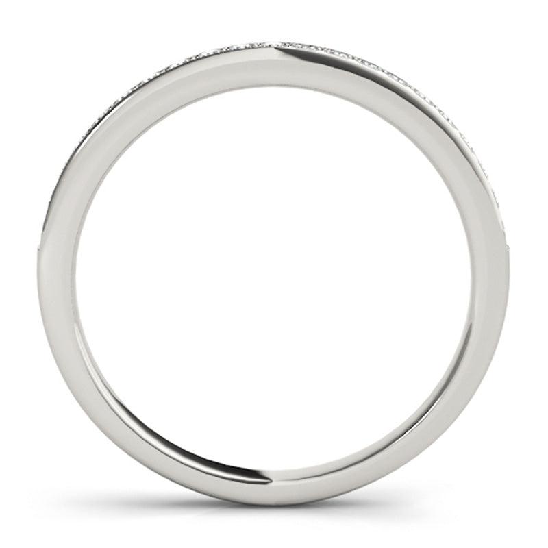 Lulu Diamond Wedding Ring. Side view. 