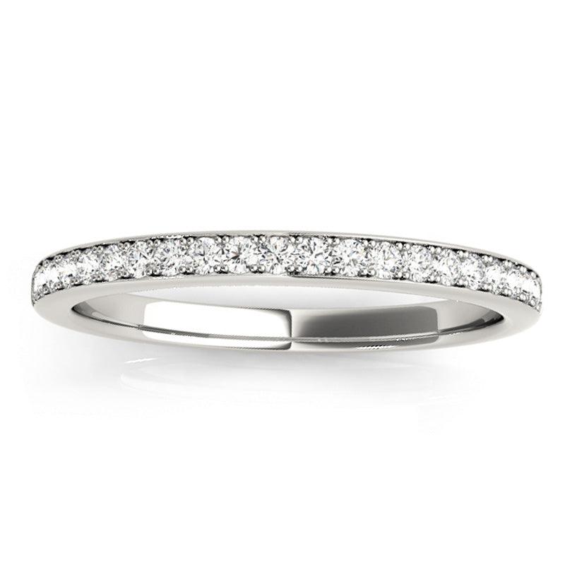 Lulu Diamond Wedding Ring. White gold or Platinum 