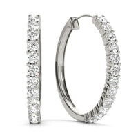 Lyra - Diamond Hoop Earrings 0.25ct thumbnail 2