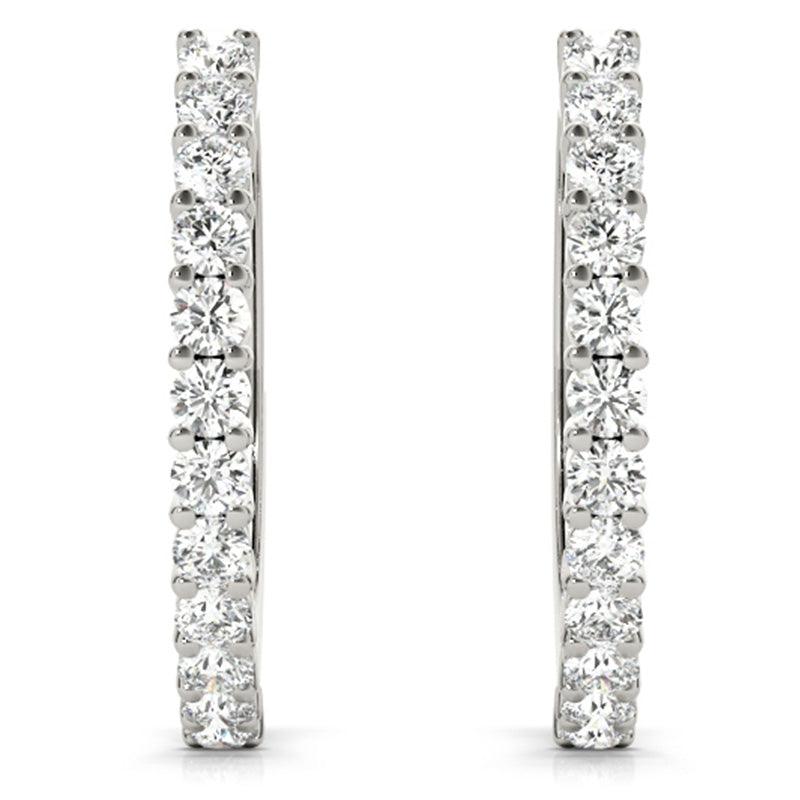 Lyra - Diamond Hoop Earrings 0.25ct.   — view 4