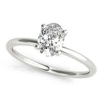 Margot - Oval Cut Diamond Solitaire Ring thumbnail 1