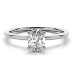 Margot - Oval Cut Diamond Solitaire Ring - Monroe Yorke Diamonds