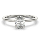 Margot - Oval Cut Diamond Solitaire Ring - Monroe Yorke Diamonds