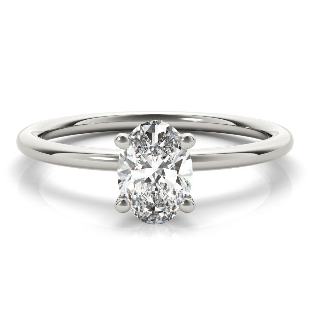 Margot - Oval Cut Diamond Solitaire Ring - Monroe Yorke Diamonds — view 3