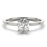 Margot - Oval Cut Diamond Solitaire Ring thumbnail 3