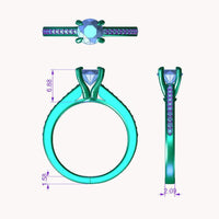 May - Round Diamond Engagement Ring thumbnail 4