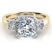 Meghan - Cushion & Round Three Diamond Dream Ring thumbnail 1
