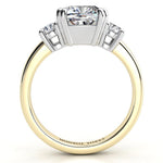 Meghan - Three diamond ring side view 2