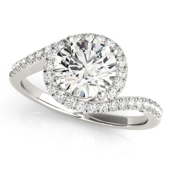 Melanie — Round Lab Grown Diamond Halo Engagement Ring — hand-finished lab grown engagement ring by Monroe Yorke Diamonds — view 4