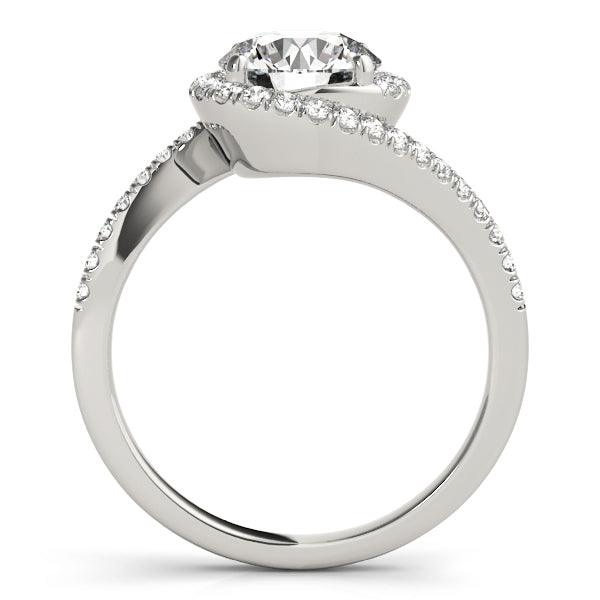 Melanie — Round Lab Grown Diamond Halo Engagement Ring — hand-finished lab grown engagement ring by Monroe Yorke Diamonds — view 2