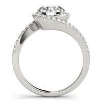 Melanie — Round Lab Grown Diamond Halo Engagement Ring thumbnail 2