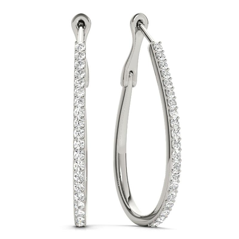Mia - Diamond Earrings 0.50ct.  White Gold or Platinum 