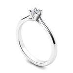 Minnie - solitaire diamond ring. Unique centre setting. 