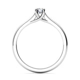 Minnie - solitaire diamond ring. Unique and stunning centre setting. 