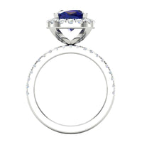 Monaco - Ceylon Blue Sapphire and Diamond Ring thumbnail 5