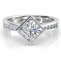 Nash - Unique Princess Cut Ring thumbnail 1