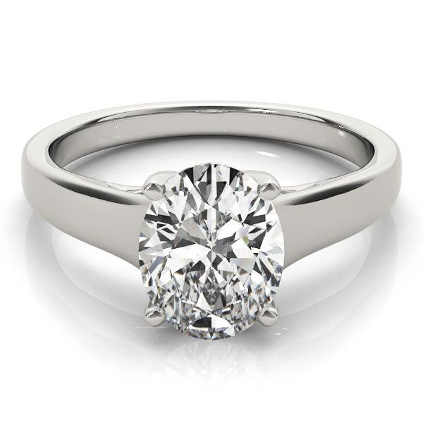 Nell — Oval Lab Grown Diamond Engagement Ring with Crossing Arms — hand-finished lab grown engagement ring by Monroe Yorke Diamonds — view 5