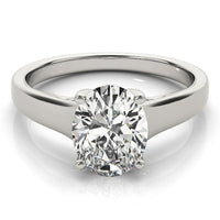 Nell — Oval Lab Grown Diamond Engagement Ring with Crossing Arms thumbnail 5