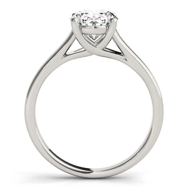 Nell — Oval Lab Grown Diamond Engagement Ring with Crossing Arms — hand-finished lab grown engagement ring by Monroe Yorke Diamonds — view 2
