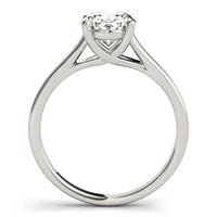 Nell — Oval Lab Grown Diamond Engagement Ring with Crossing Arms thumbnail 2