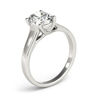 Nell — Oval Lab Grown Diamond Engagement Ring with Crossing Arms thumbnail 6