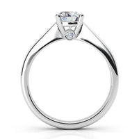 Nicolette Round Brilliant Diamond Engagement Ring – Platinum thumbnail 3