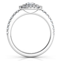 Norah - Certified Cushion Double Halo Ring thumbnail 5