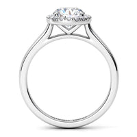The Oasis Setting – A Unique Round Diamond Halo Engagement Ring thumbnail 5