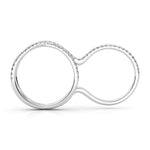 Ocean - double finder diamond dress ring side view