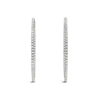 Olivia - Diamond Encrusted Inside Out Hoops 0.50CT thumbnail 3