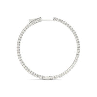 Olivia - Diamond Encrusted Inside Out Hoops 0.50CT thumbnail 4