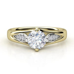 Penny - unique diamond ring in gold