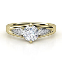 Penny - Unique Yellow Gold Diamond Ring thumbnail 2