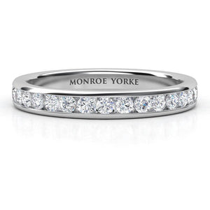 Desiree Channel Set Diamond Wedding Band 0.30ct, view 1