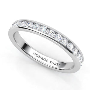 Desiree Channel Set Diamond Wedding Band 0.30ct, view 2