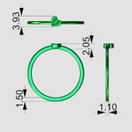 Petit heart ring, measurements. 