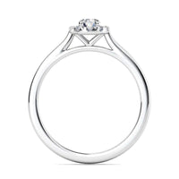 Rose - Petit Diamond Halo Ring 0.25ct thumbnail 4