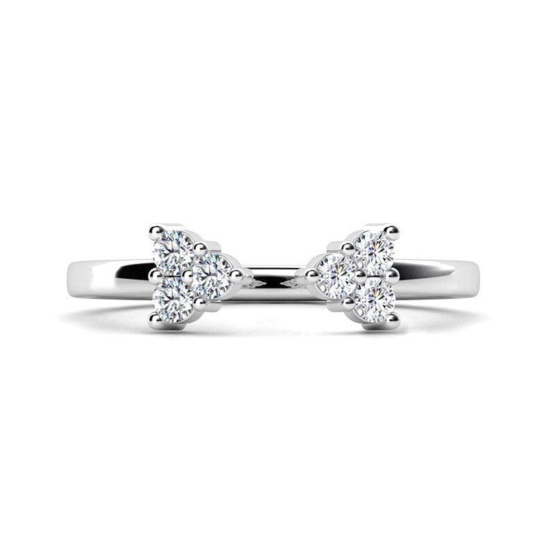 Polly - diamond ring.  Petit Collection.  Diamond stack ring. 