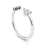 Polly diamond stackable ring