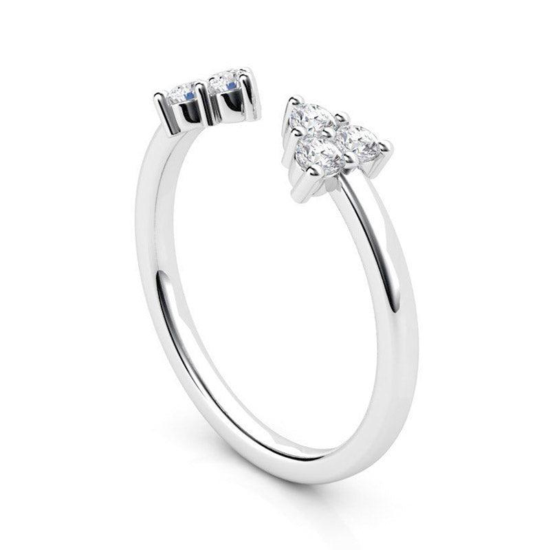Polly diamond stackable ring — view 3