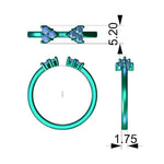 Polly diamond stackable ring measurements