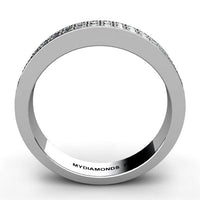 Polo Wedding Ring - Two Rows of Diamond 0.36ct thumbnail 4