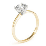 The Promise - side view showing the yellow gold band and white gold centre setting