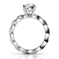 Quinn - Braided Band Engagement Ring thumbnail 4