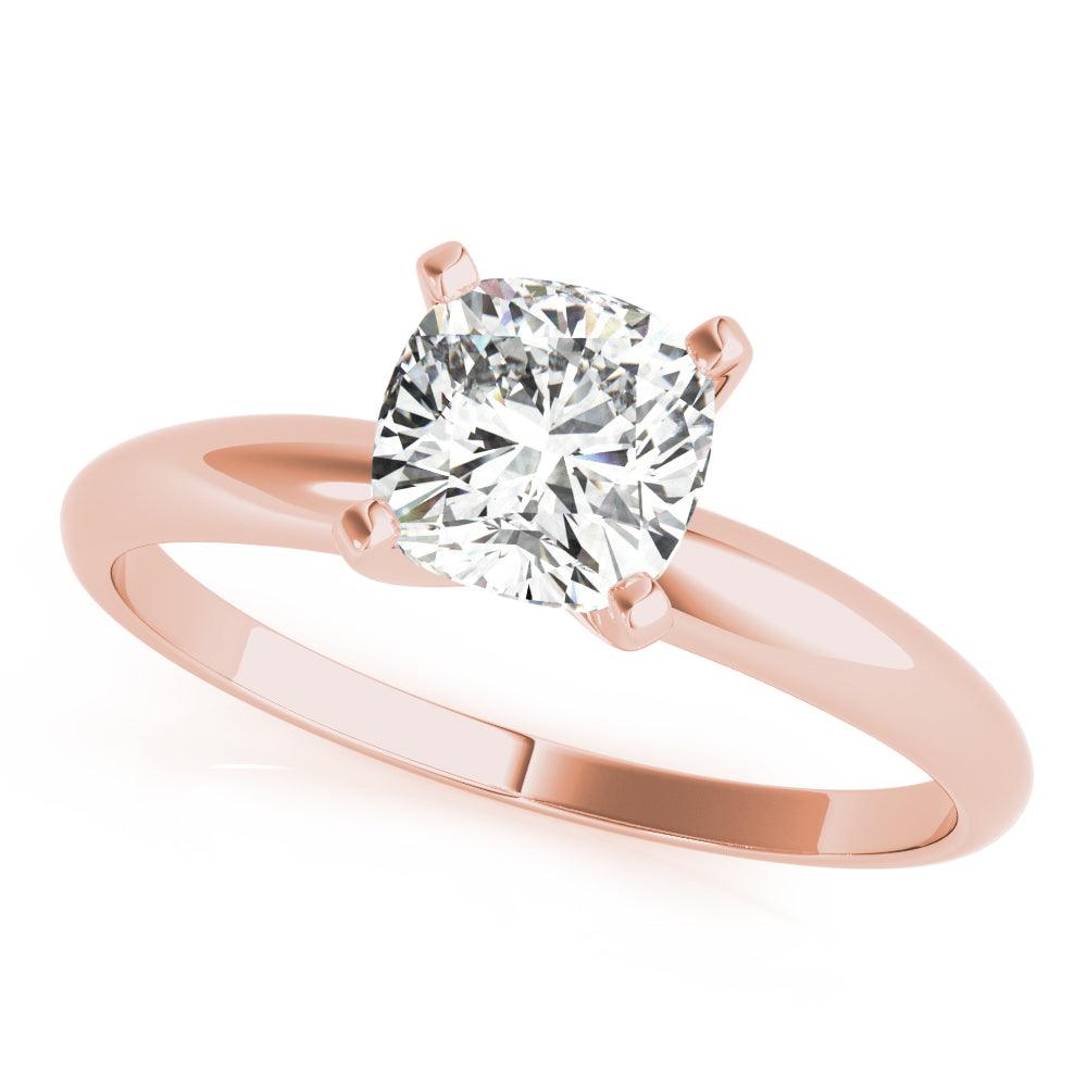 Renata — Cushion Cut Lab Grown Diamond Solitaire Engagement Ring — hand-finished lab grown engagement ring by Monroe Yorke Diamonds — view 7