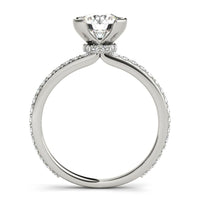 Riley - White Gold, Half Rub-Over Diamond Ring thumbnail 3
