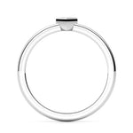 Low bezel setting of the rio princess cut diamond ring